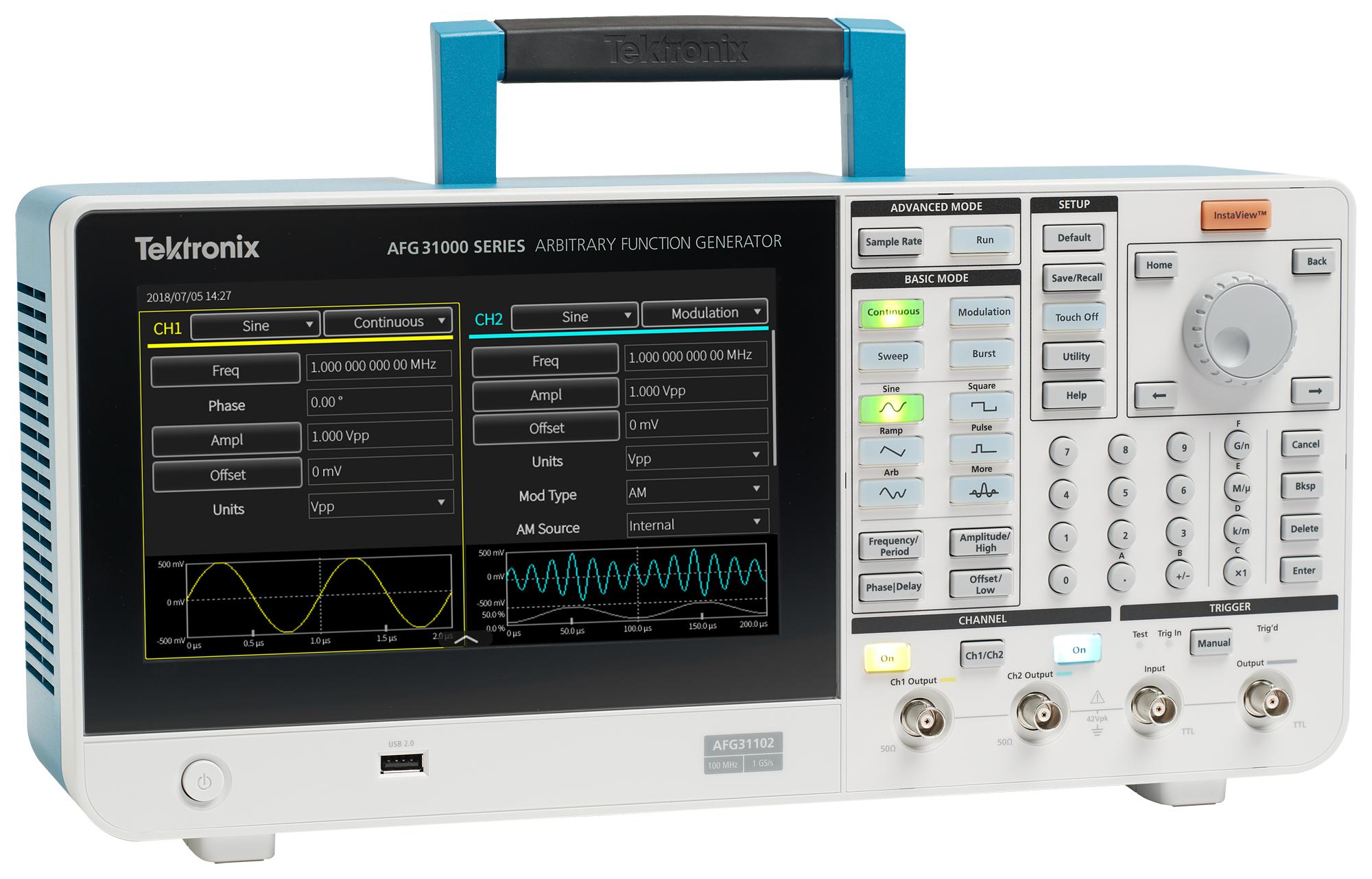 Tektronix Afg31051 Arbitrary Function Generator, 1Ch, 50Mhz