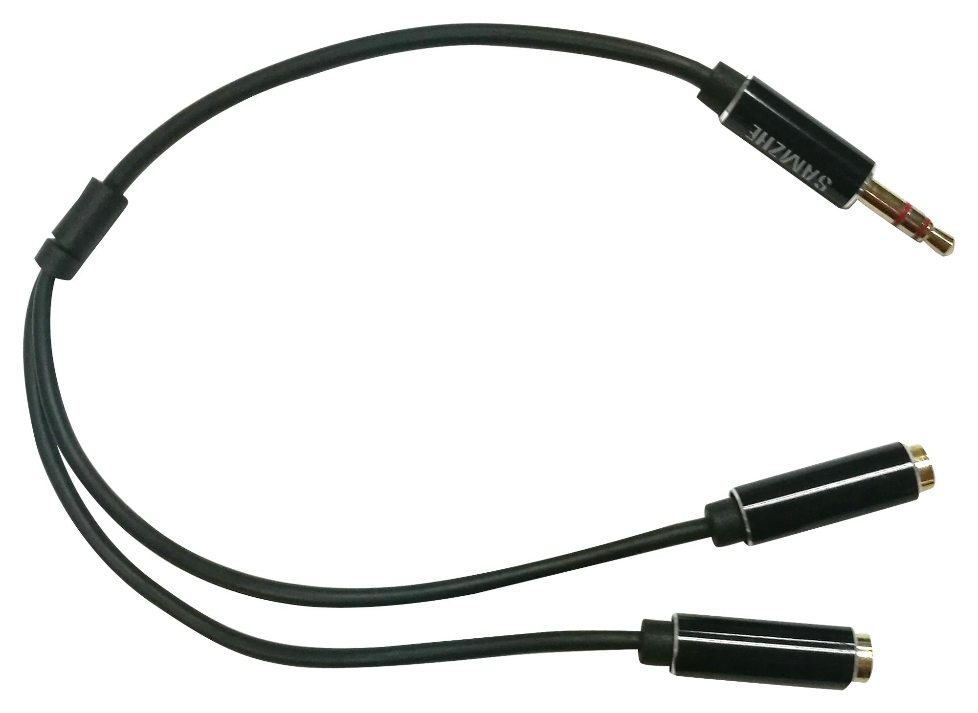 Multicomp Pro Ps000238 Cable, 3.5mm Plug-3.5mm Skt X 2, 250mm