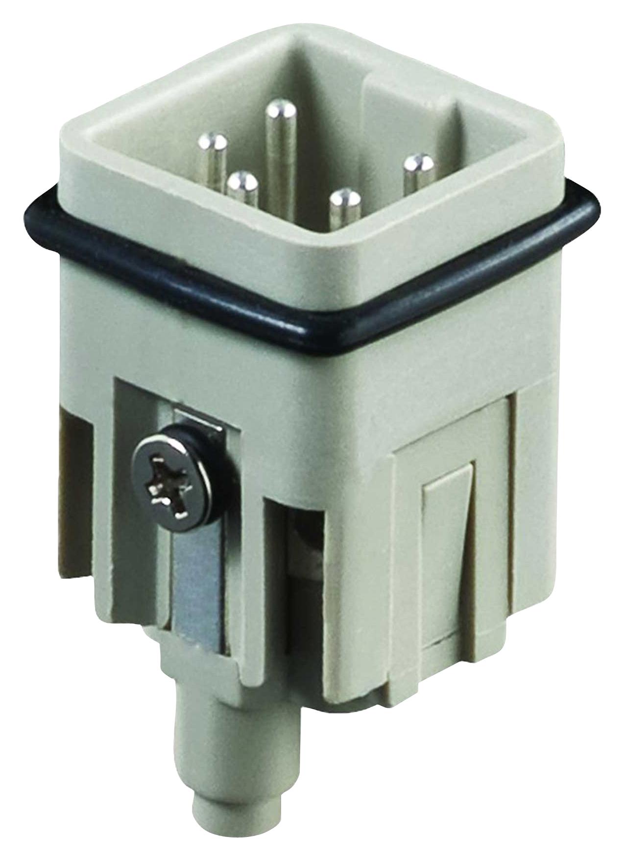 Te Connectivity T2010042101-000 Heavy Duty Insert, Plug, 4+Pe, 14Awg