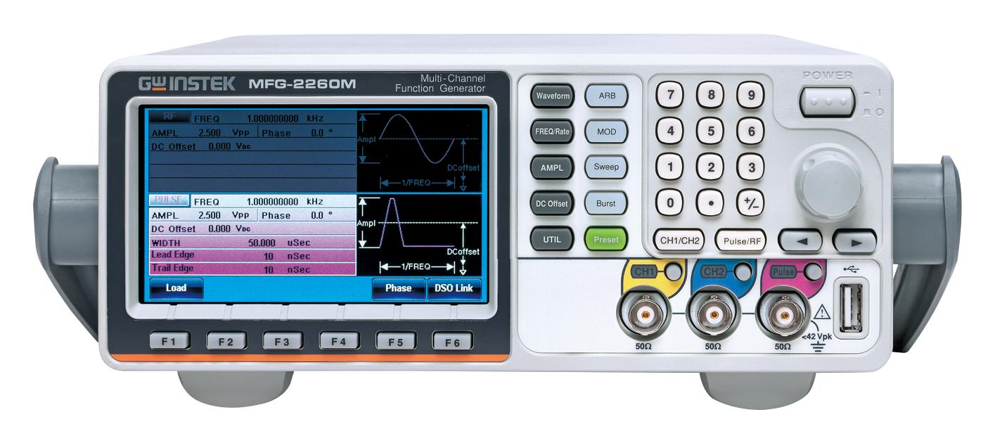 Gw Instek Mfg-2260M Arbitrary Function Generator, 60Mhz