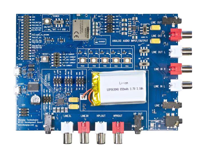 Silicon Labs Dkwt32I Development Kit, Bluetooth Audio