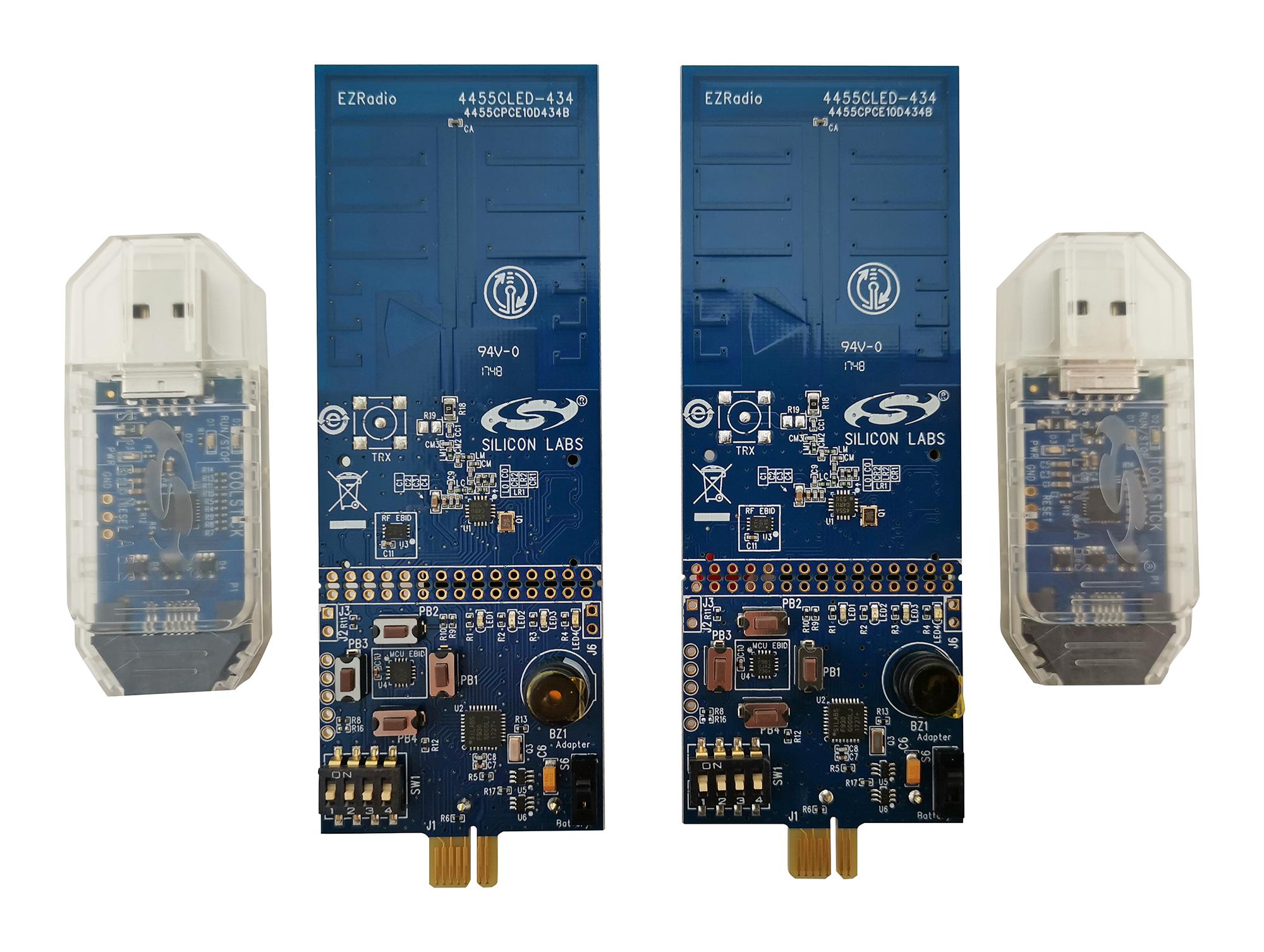 Silicon Labs Ezr-Ledk2W-434 Demo Kit, 434 Mhz Transceiver