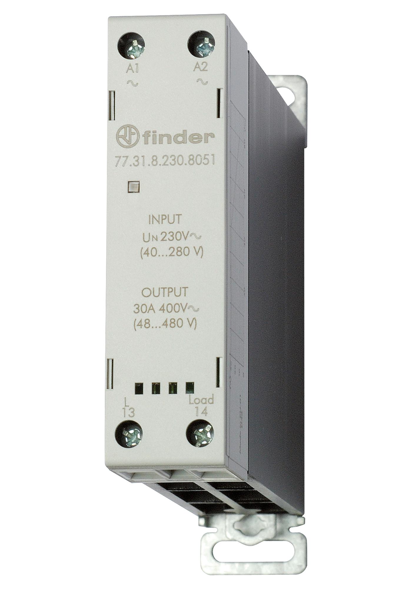 Finder Relays Relays 77.31.8.230.8071 Solid State Relay, 30A, 48-480Vac