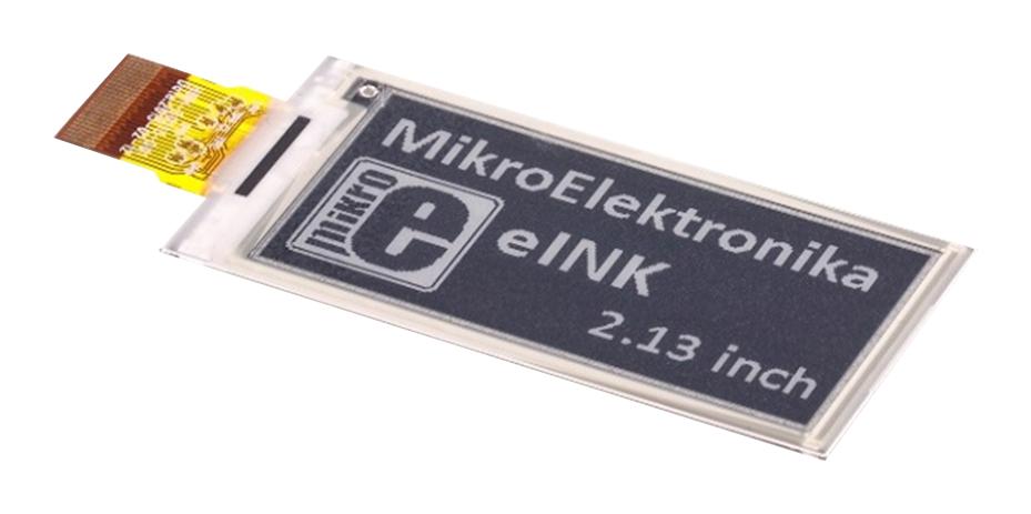 MikroElektronika Mikroe-3158 E-Paper 2.13 Display, Eink Click Board