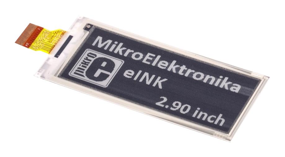 MikroElektronika Mikroe-3159 E-Paper 2.9 Display, Eink Click Board