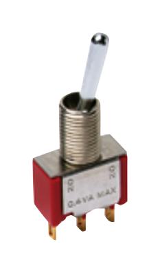 C&k Components 7103T1Cwcqe Toggle Switch, Spdt, 5A, 120Vac, Tht