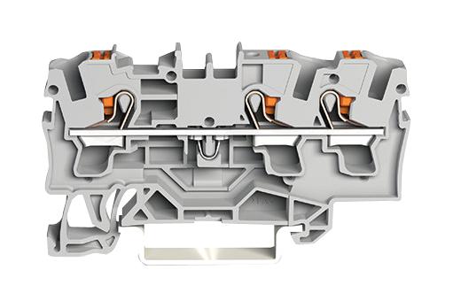 WAGO 2204-1301 Terminal Block, Dinrail, 3Ways, 10Awg