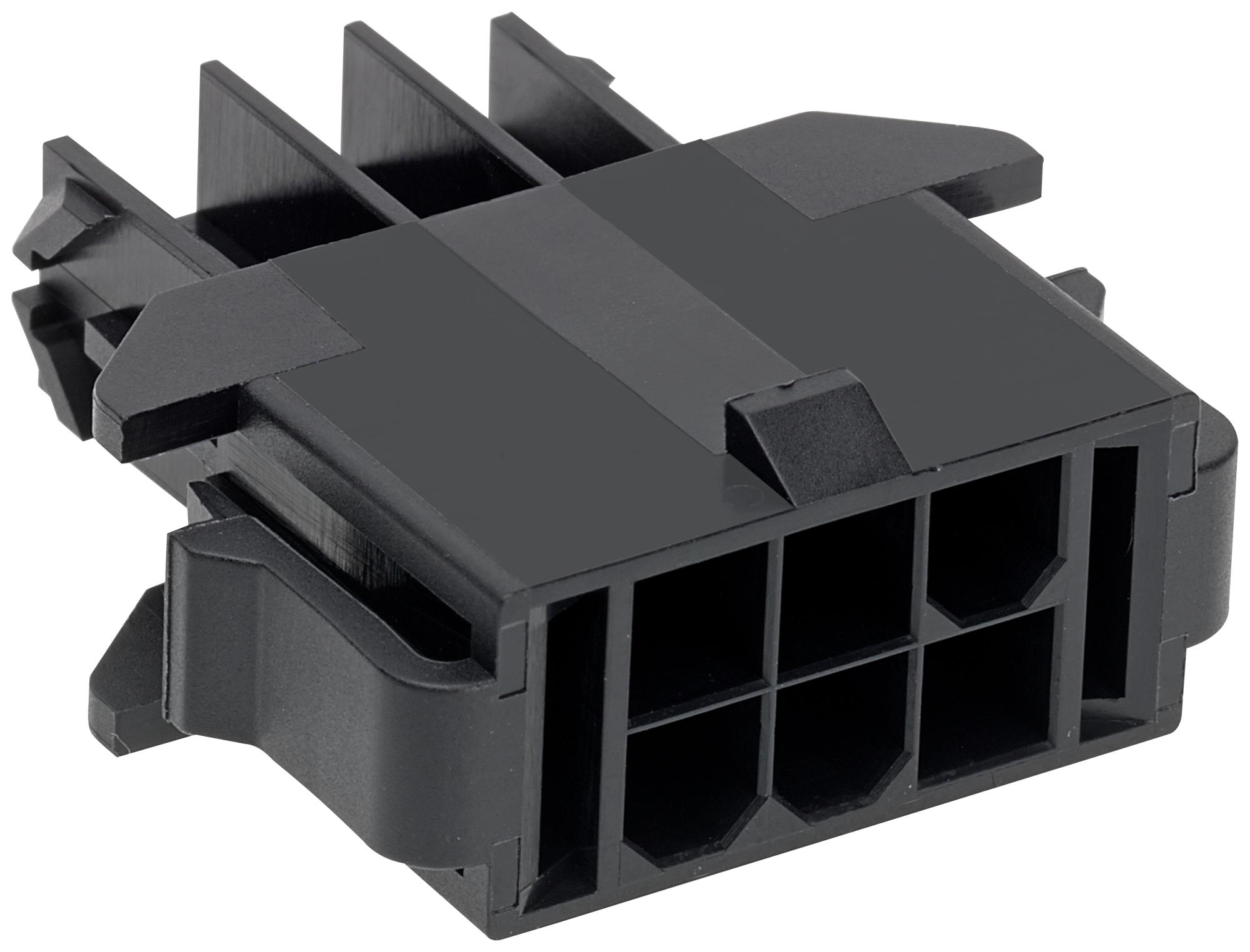 Molex 172767-0020 Plug Housing, 20Pos, Nylon, Black