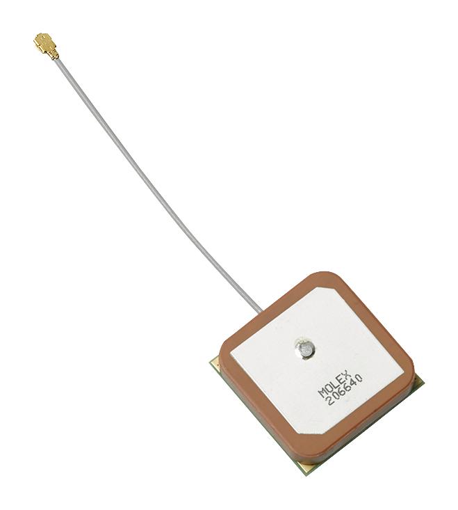 Molex/partner Stock 206640-0001 Rf Antenna, 1.597 To 1.607Ghz, 4.5Dbi