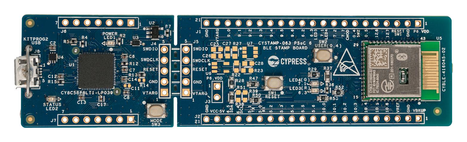 CY8CPROTO-063-BLE Infineon, Evaluation Kit, PSoC 6 MCU, Prototyping Kit ...