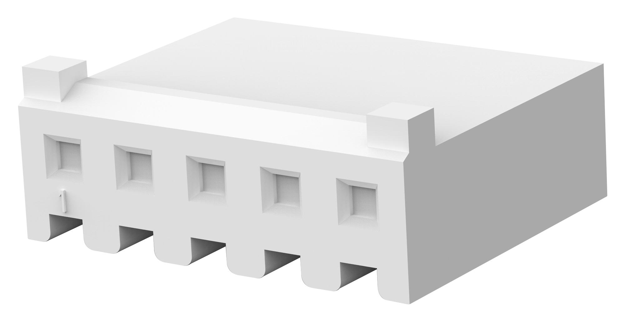 Te Connectivity/partner Stock 647402-5 Conn Housing, Rcpt, 5Pos, 1Row, 3.96mm