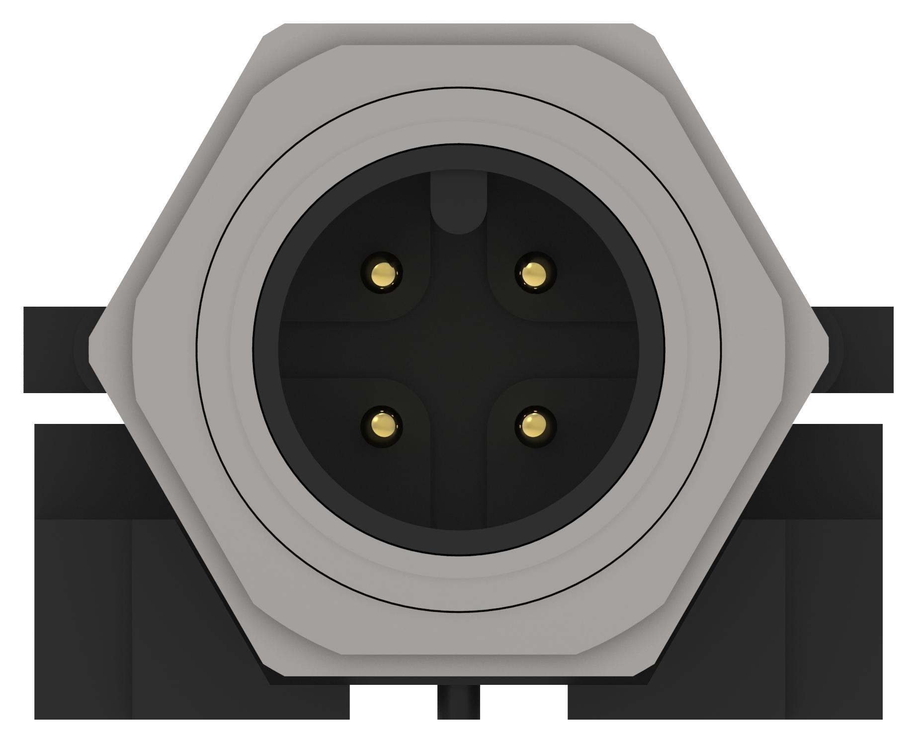 Te Connectivity/partner Stock 3-2172070-2 Sensor Conn, Rcpt, 4Pos, M12, Panel