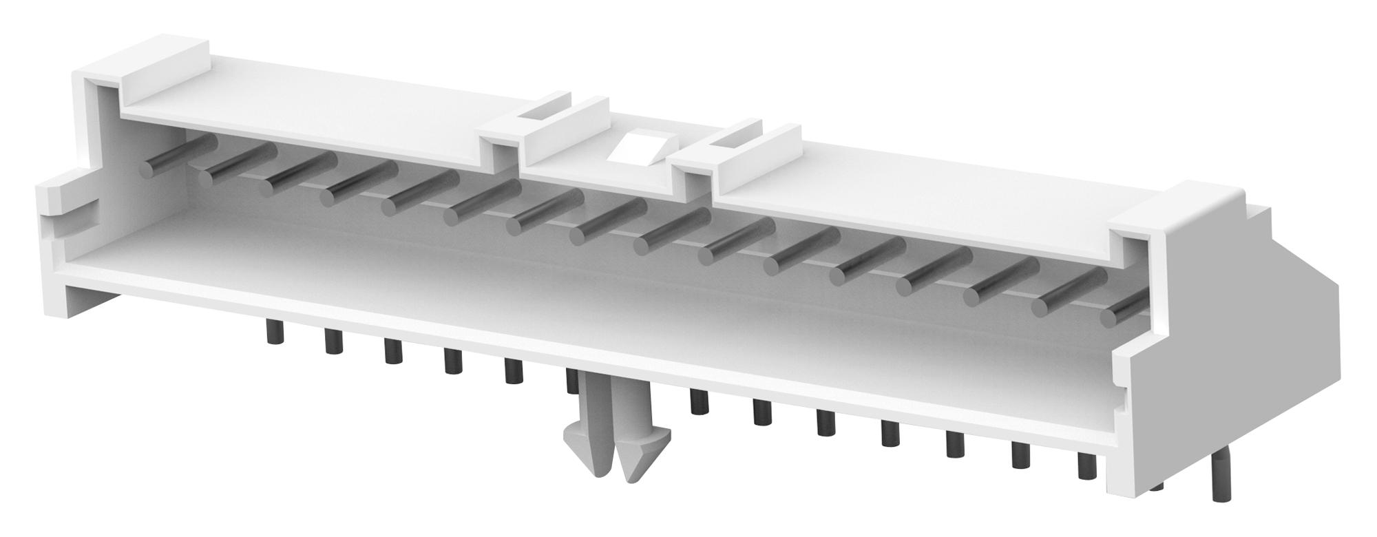 Te Connectivity/partner Stock 1-1744426-6 Connector, Header, 16Pos, 1Row, 2.5mm