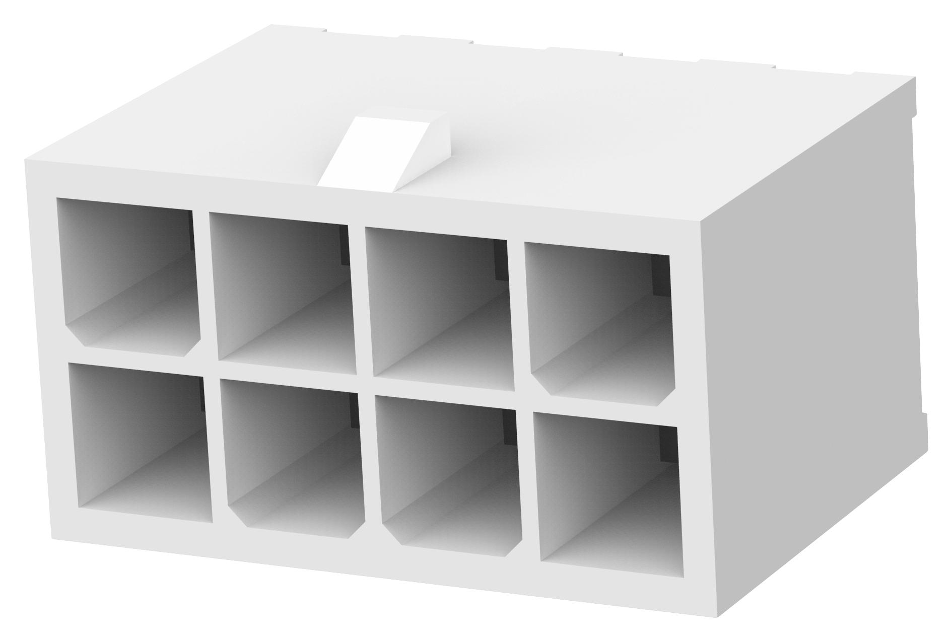 Te Connectivity/partner Stock 1586038-8 Connector, Header, 8Pos, 2Row, 4.2mm