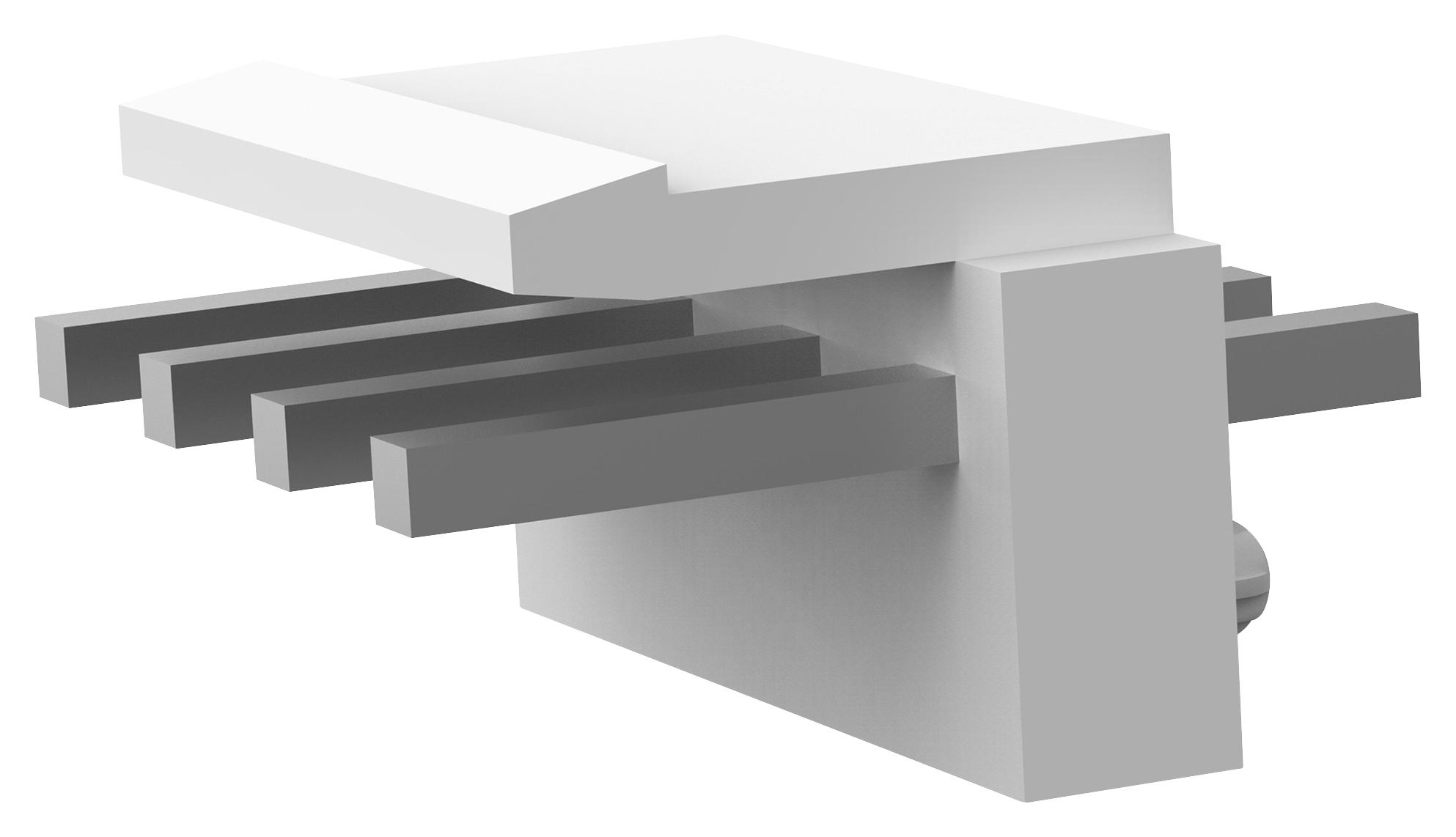 Te Connectivity/partner Stock 1744057-4 Connector, Header, 4Pos, 1Row, 3.96mm