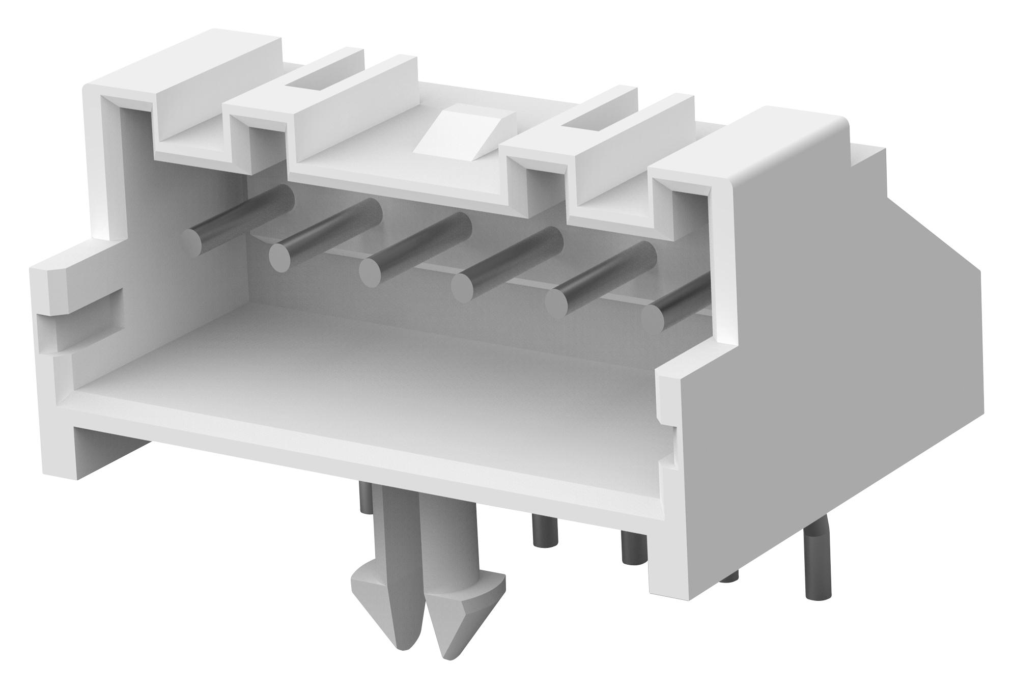 Te Connectivity/partner Stock 1744426-6 Connector, Header, 6Pos, 1Row, 2.5mm