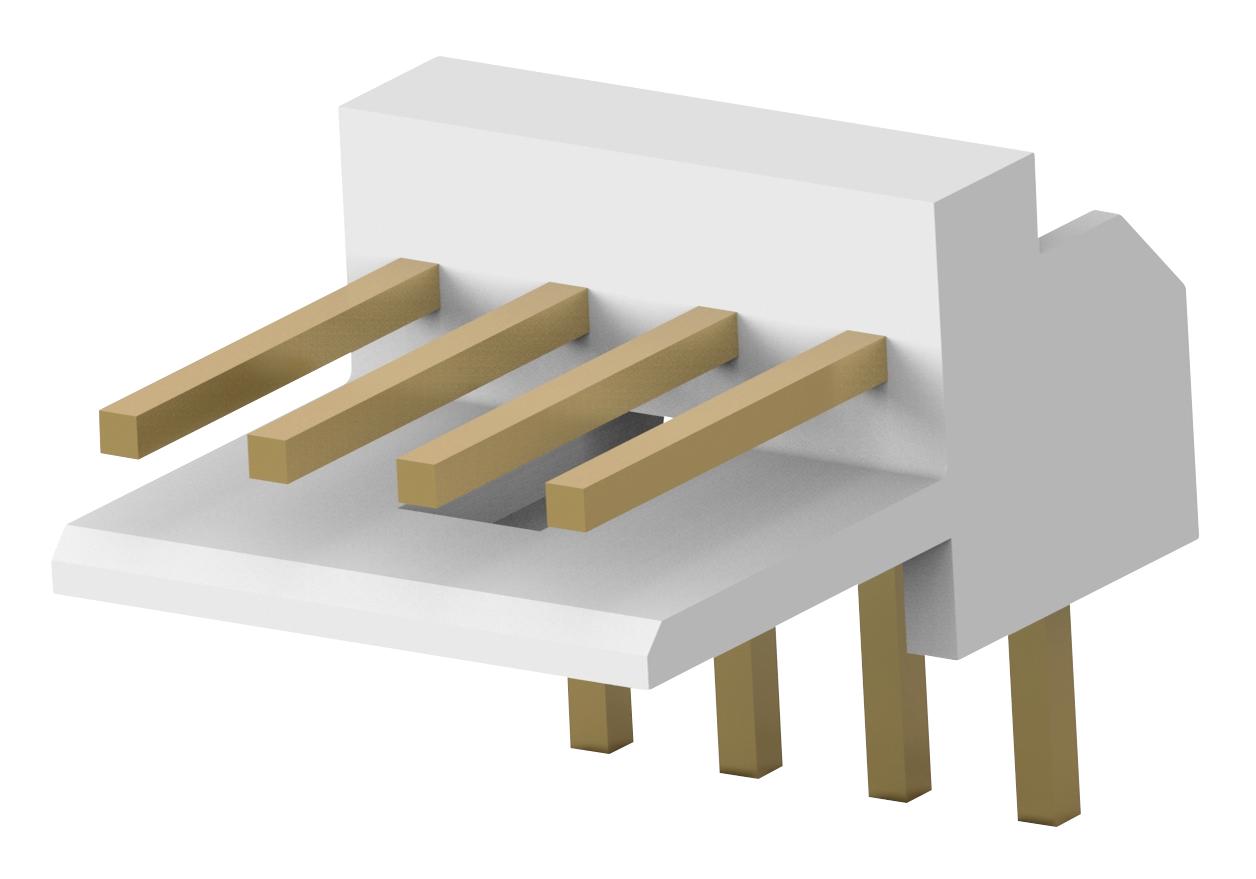 Te Connectivity/partner Stock 176153-4 Connector, Header, 4Pos, 1Row, 2.5mm