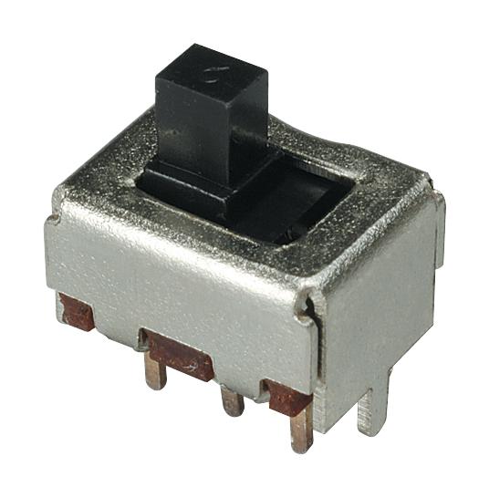 NIDEC Components Mfs201N-21-Z Slide Switch, Dpdt, 0.3A, 30Vdc, Th