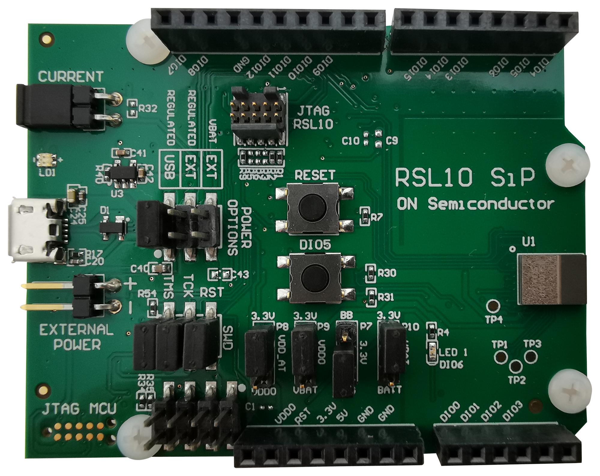 Onsemi Rsl10-Sip-001Gevb Eval/dev Board, Ble, Soc