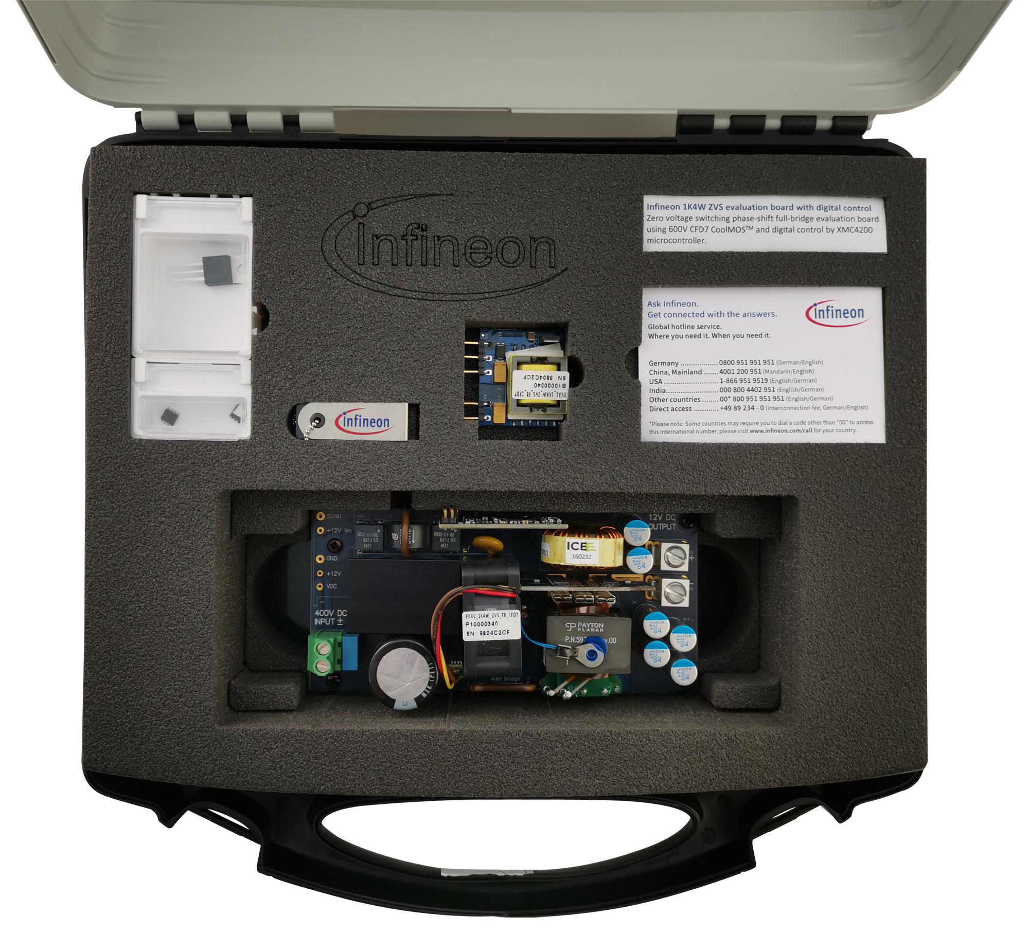 Infineon Eval1K4Wzvsfbcfd7Tobo1 Eval Board, Server And Industrial Smps