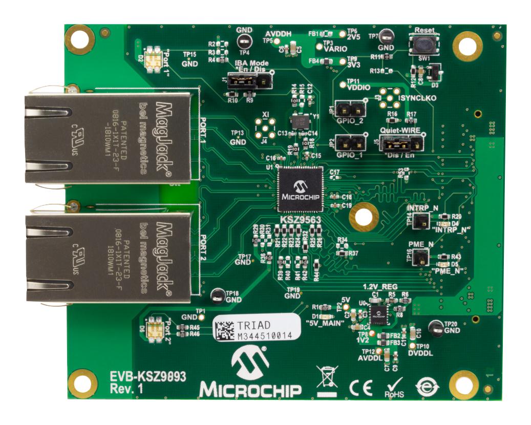 Microchip Technology Technology Evb-Ksz9893 Eval Board, Gigabit Ethernet Switch