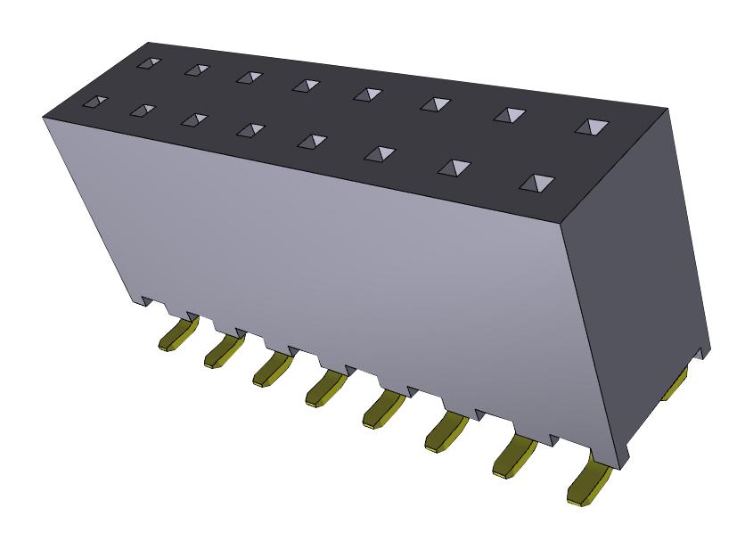 Samtec Sqw-108-01-F-D-Vs-A-K-Tr Connector, Rcpt, 16Pos, 2Row, 2mm