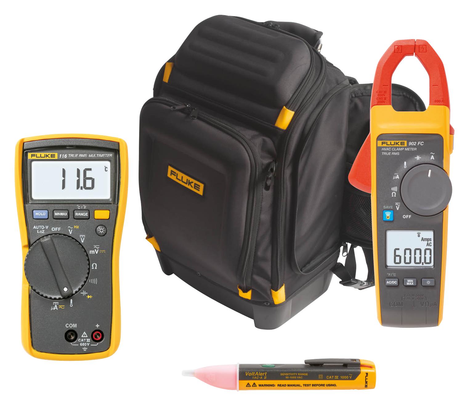 Fluke Hvac Kit Dmm, Clamp Meter & Volt Tester Kit