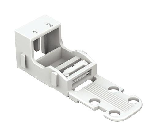 WAGO 221-512 Mounting Carrier, White, 2Cond Tb