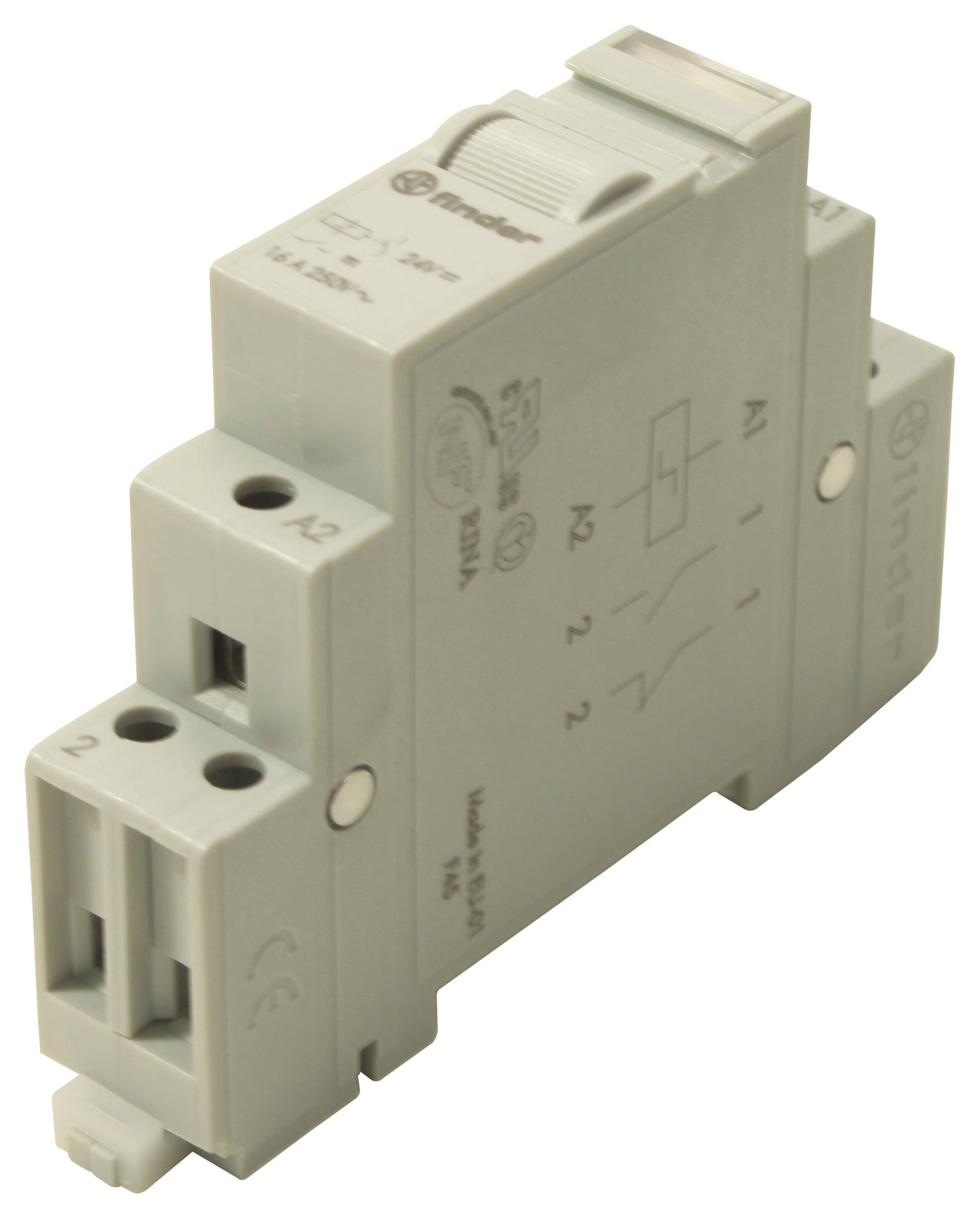 Finder Relays Relays 202190240000 Power Relay, Spst, 16A, 24Vdc, Din Rail