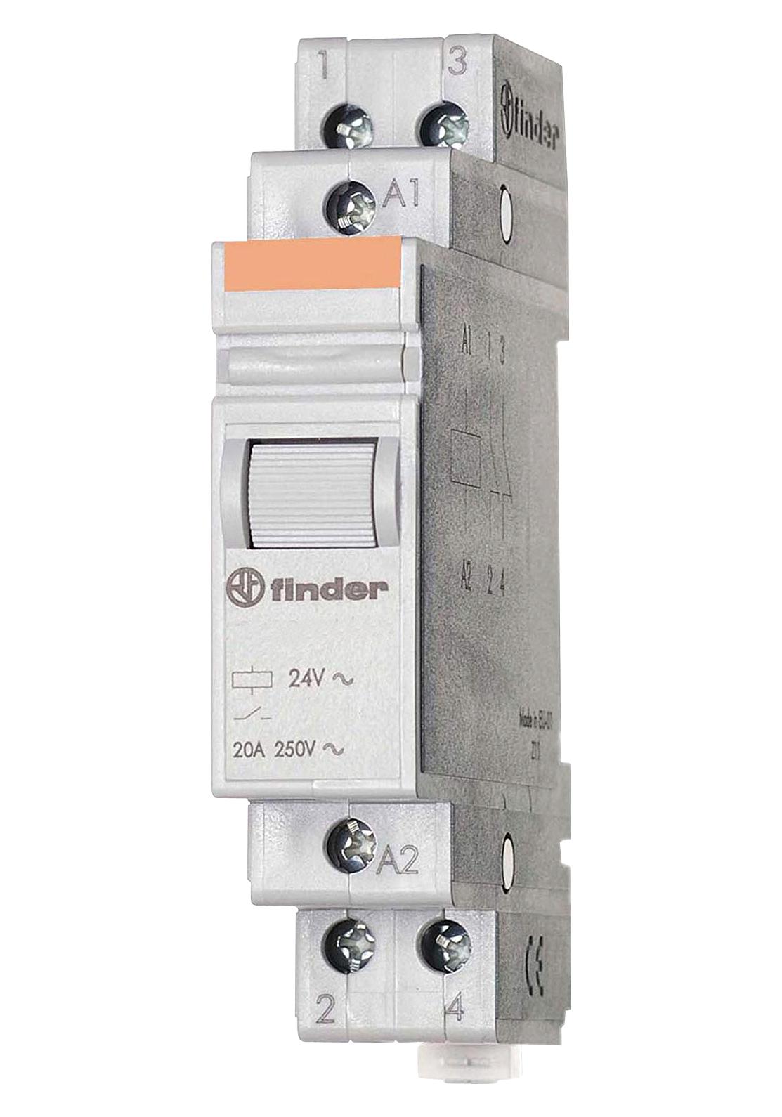 Finder Relays Relays 222490244000 Power Relay, Dpst-Nc, 20A, 24Vdc