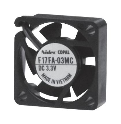 NIDEC Components F17Fa-03Mc Axial Fan, 17mm, 3.3Vdc, 0.353Cfm, 5Dba