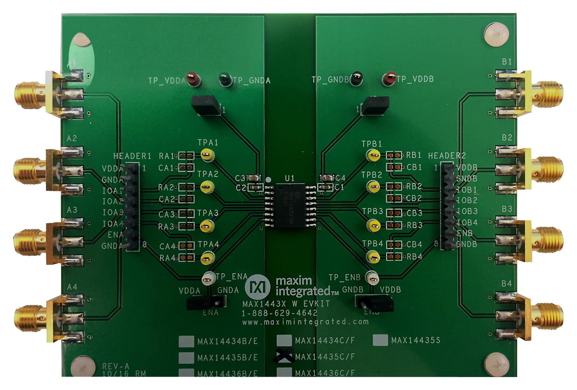 Analog Devices Max14434Fwevkit# Evaluation Kit, 4-Ch Digital Isolator