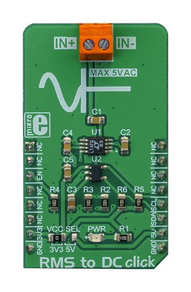 MikroElektronika Mikroe-3311 Rms To Dc Click Board