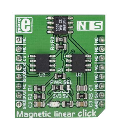 MikroElektronika Mikroe-3274 Magnetic Linear Click Board