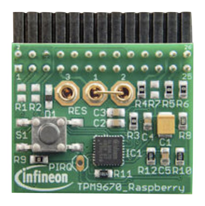 Infineon Irid9670Tpm20Linuxtobo1 Iridium Add-On Board, Raspberry Pi