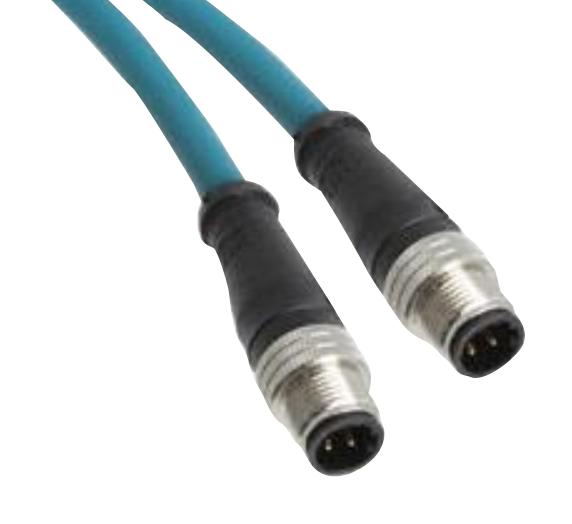 Molex 130048-0112 Sensor Cord, 4P M12 Plug-Plug, 50M