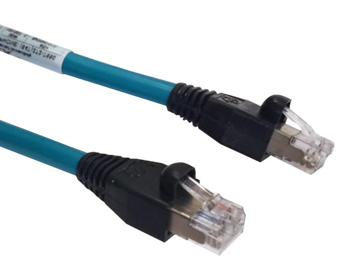 Molex 120108-0009 Patch Cord, Rj45 Plug-Plug, 0.5M, Teal