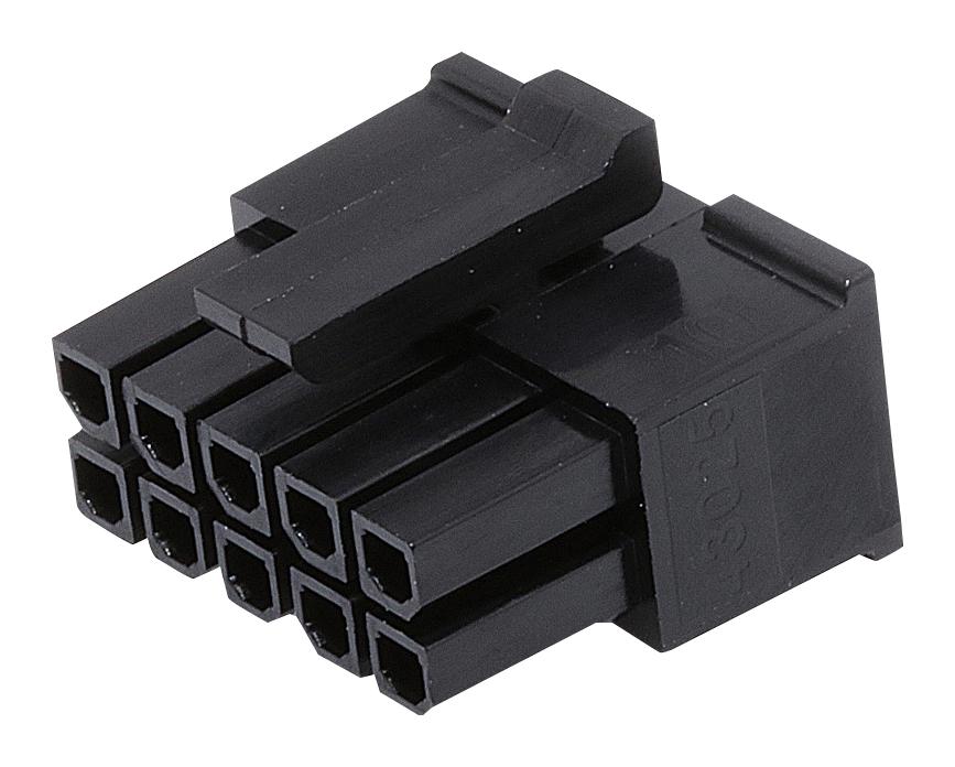 Molex 43025-1008 Connector Housing, Rcpt, 10Pos, 3mm