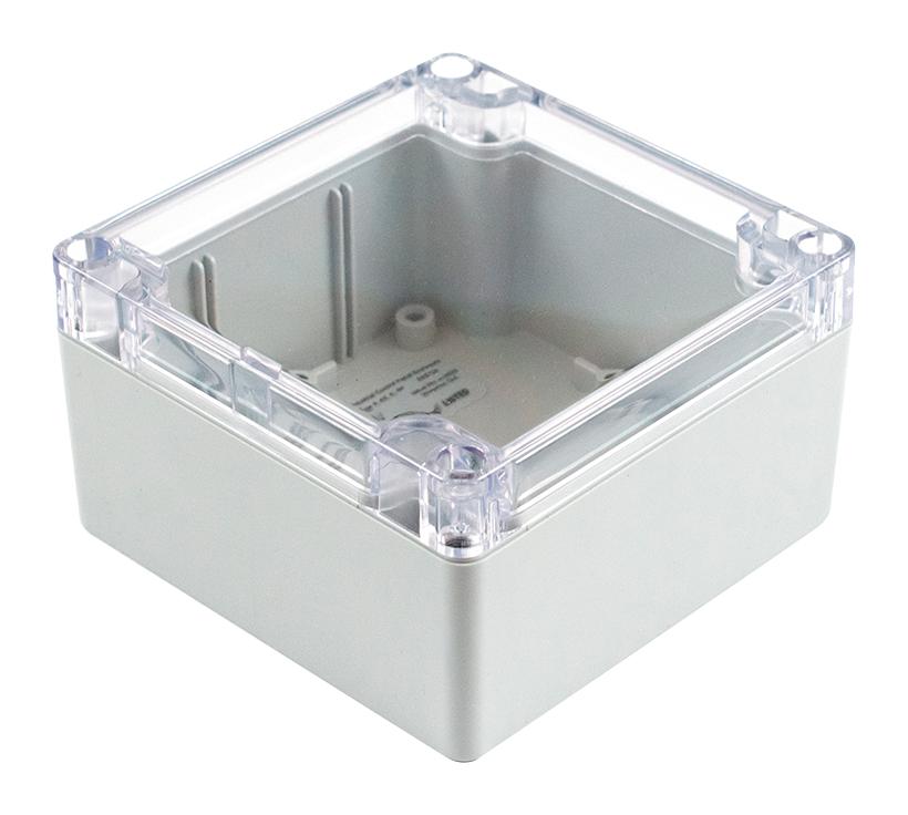 Hammond 1554L2Gycl Small Enclosure, Pc, Grey/clear