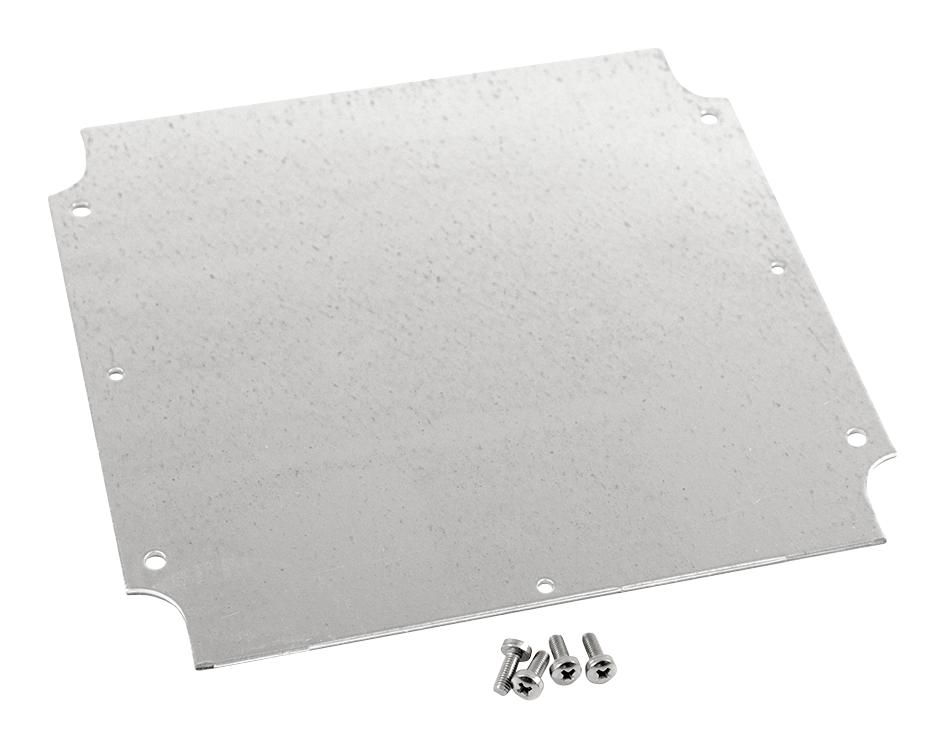 Hammond 1554Wpl Bottom Plate, Steel, Natural