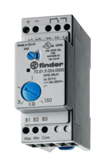 Finder Relays Relays 720180240002 Level Control Relay, Spdt, 7S, 24V