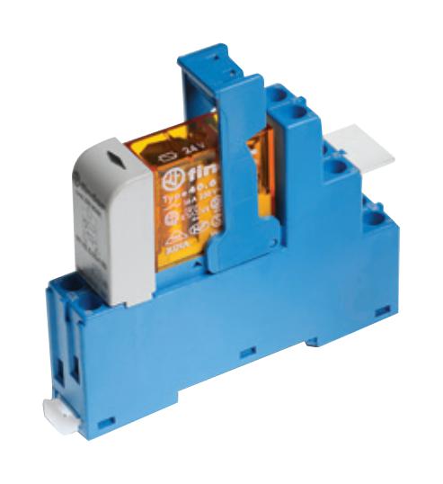 Finder Relays Relays 486180240060Spa Power Relay, Spdt, 24Vac, 16A, Din Rail