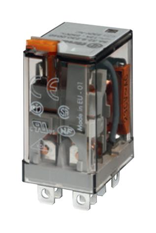 Finder Relays Relays 563280240040 Power Relay, Dpdt, 24Vac, 12A, Socket