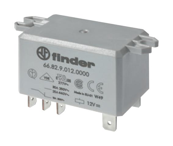 Finder Relays Relays 668281100000 Power Relay, Dpdt, 110Vac, 30A, Panel