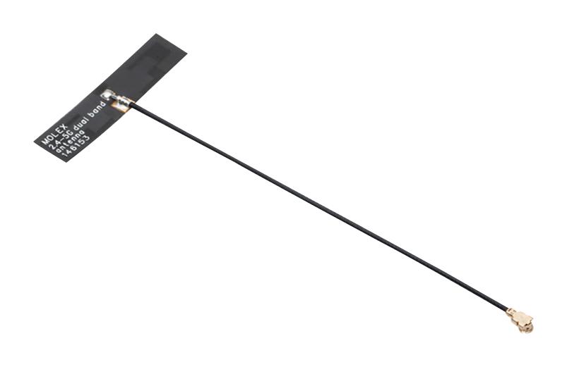 Molex/partner Stock 146153-0300 Rf Antenna, 4.9 To 5.93Ghz, 2.8Dbi