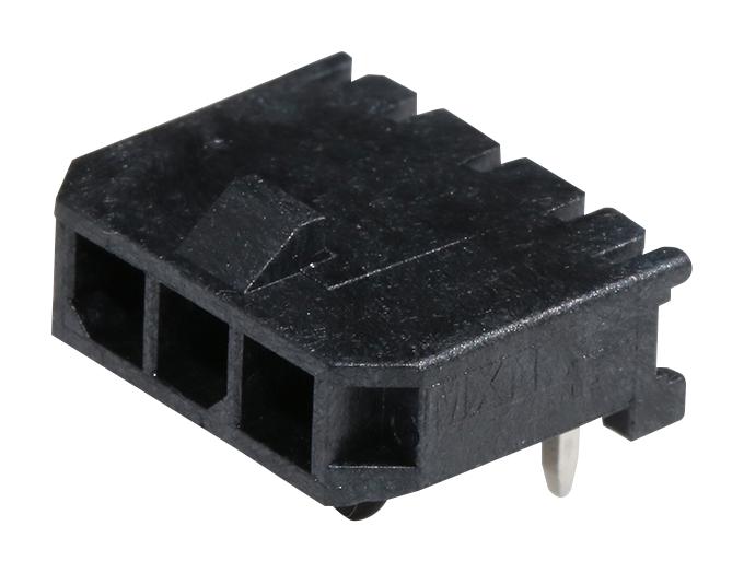 Molex 43650-0302 Wtb Connector, Header, 3Pos, 1Row, 3mm