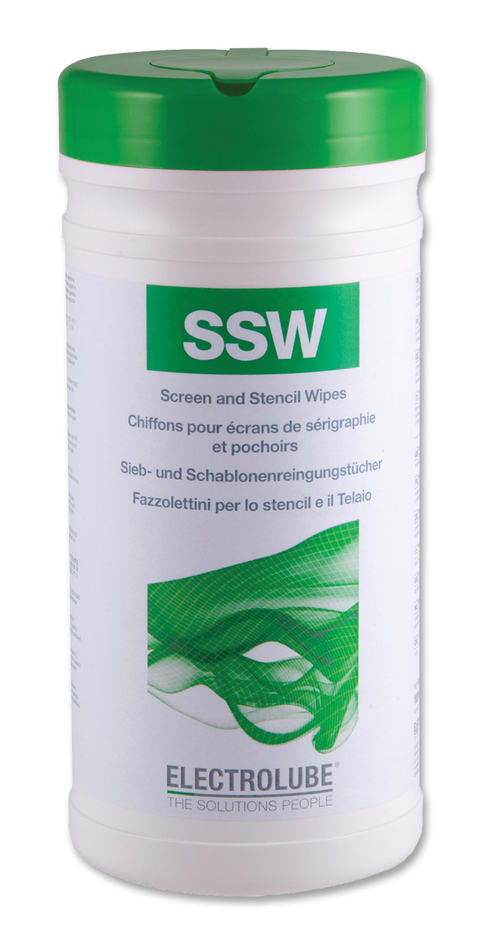 Electrolube Ssw100 Wipes, Screen And Stencil