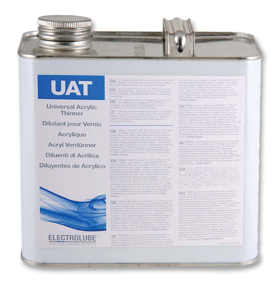 Electrolube Uat05L Thinner, Uat, Acrylic, 5L