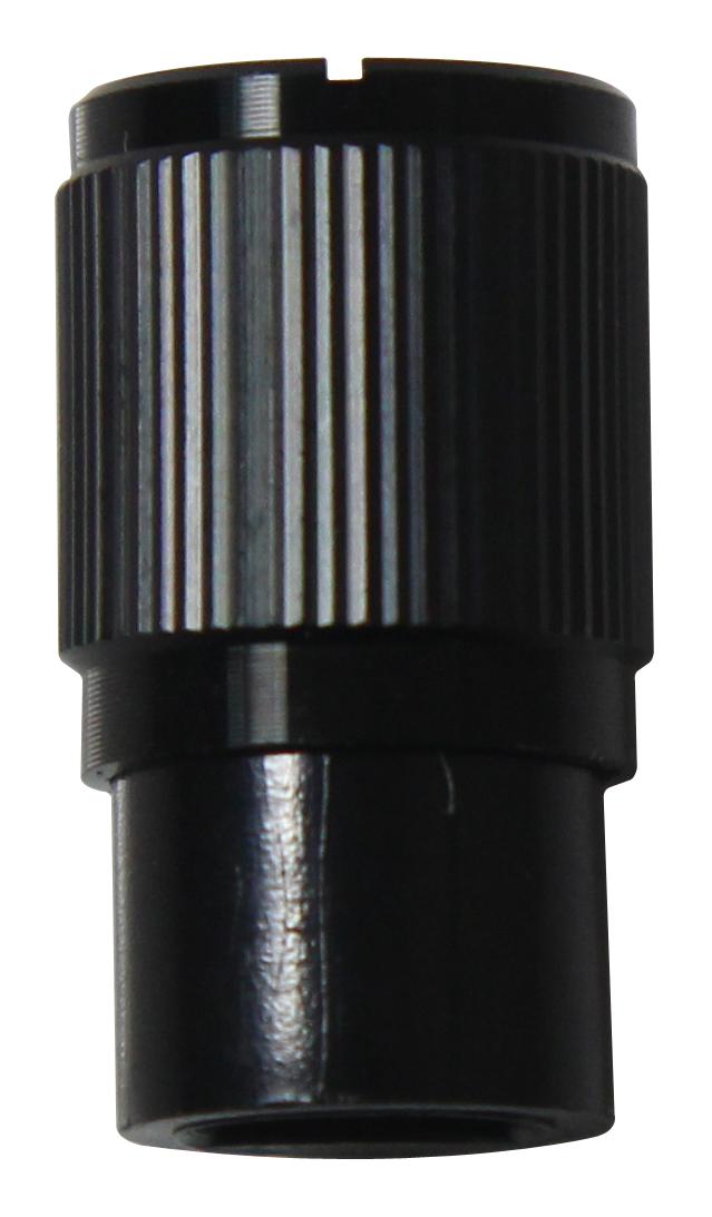 Multicomp Pro Mp7259 Knurled Knob, Aluminium, Black, 10.7mm