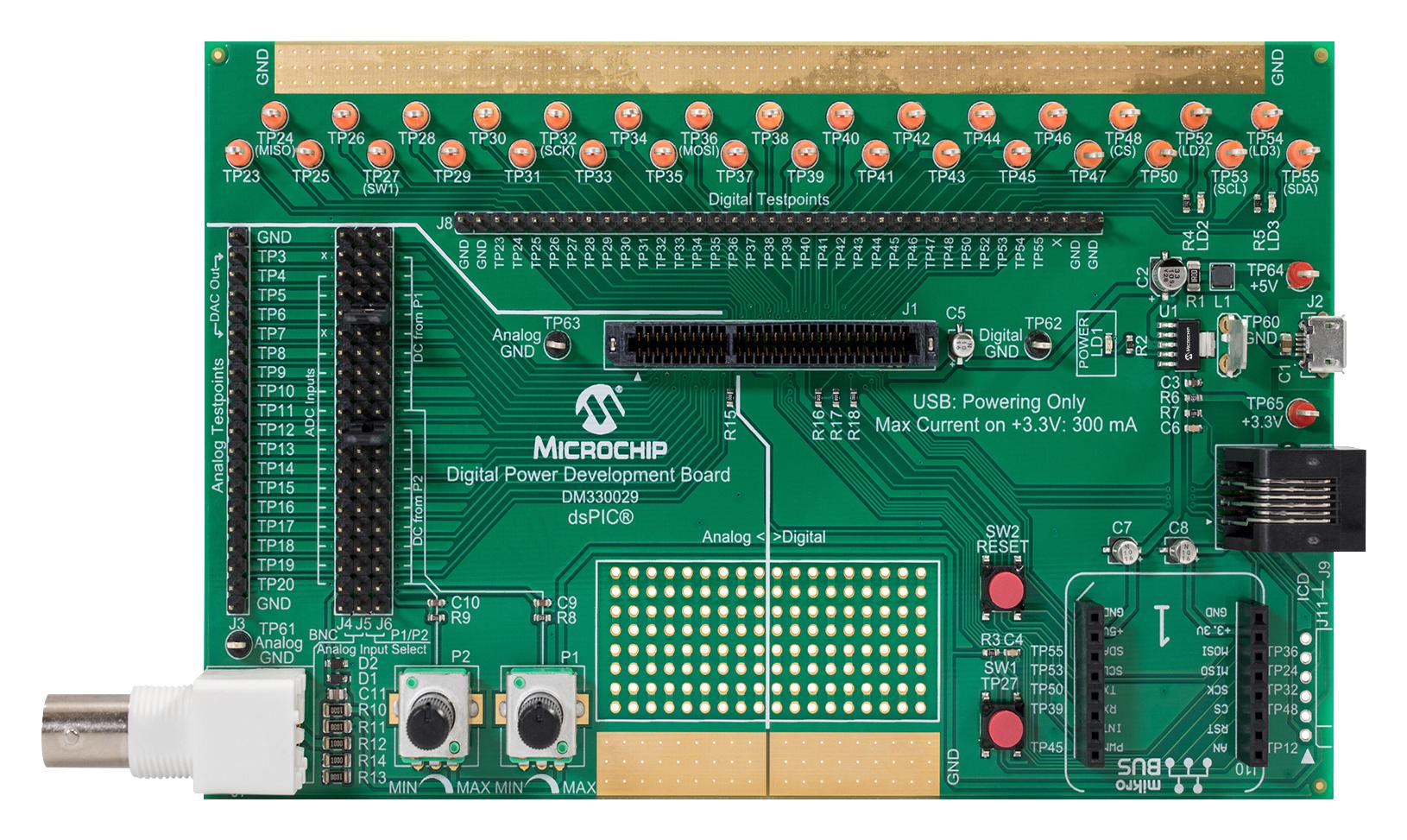 Microchip Technology Technology Dm330029 Dev Board, Digital Power , Dspic33